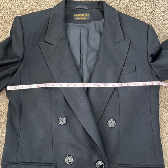Vintage Double Breasted Wool Tailored Blazer - Picture 3 of 15